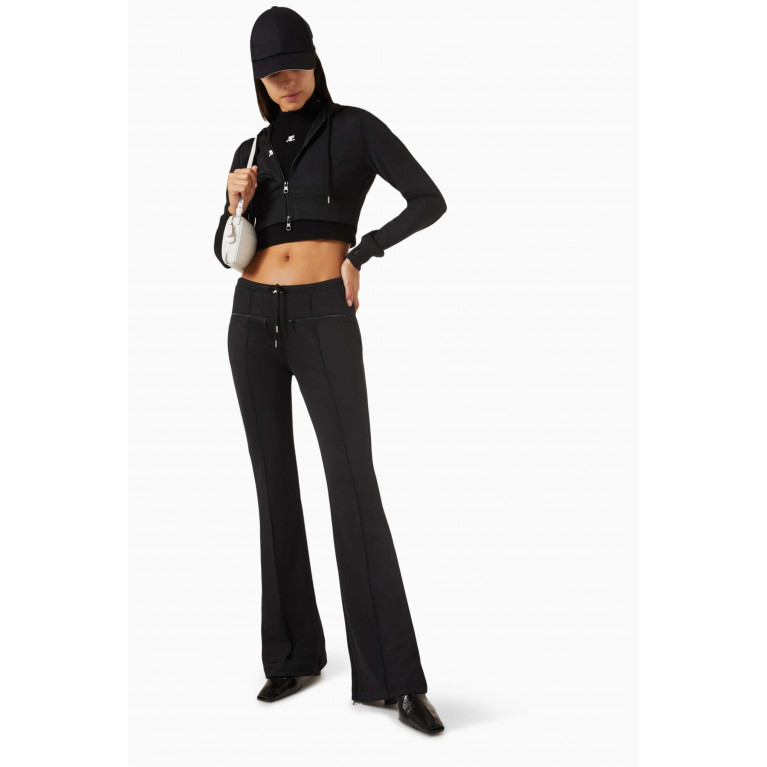 Courreges - Tracksuit Flared Pants in Interlock