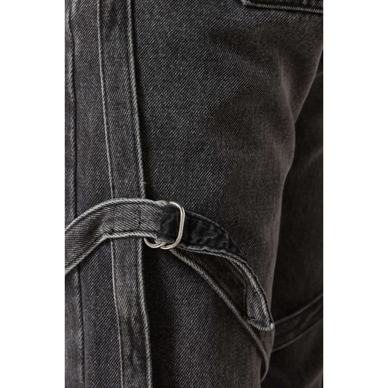 Courreges - Multi-strap Stone Jeans in Denim