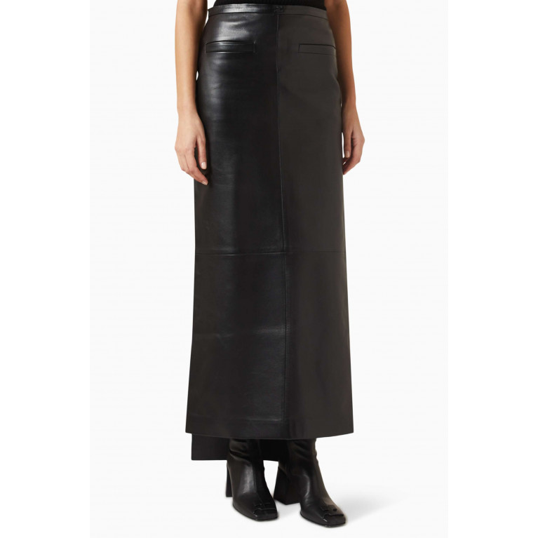 Courreges - Vintage Maxi Skirt in Leather