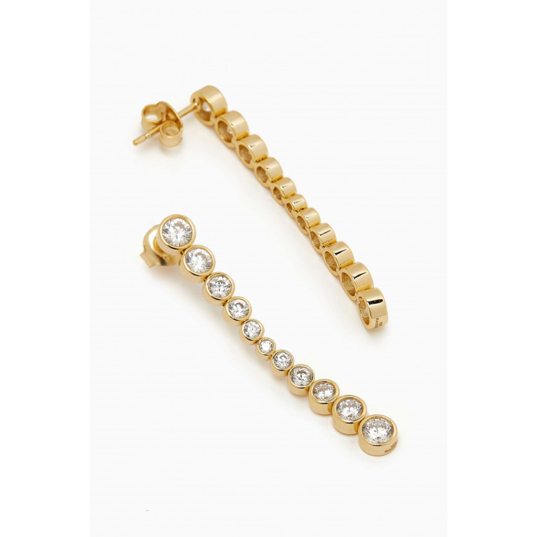 Ragbag - Minimalistic Drop Earrings in 18kt gold-plated Sterling Silver