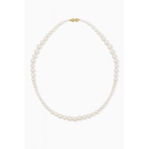 Ragbag - Classic Freshwater Pearl Necklace in 18kt Gold-plated Sterling Silver
