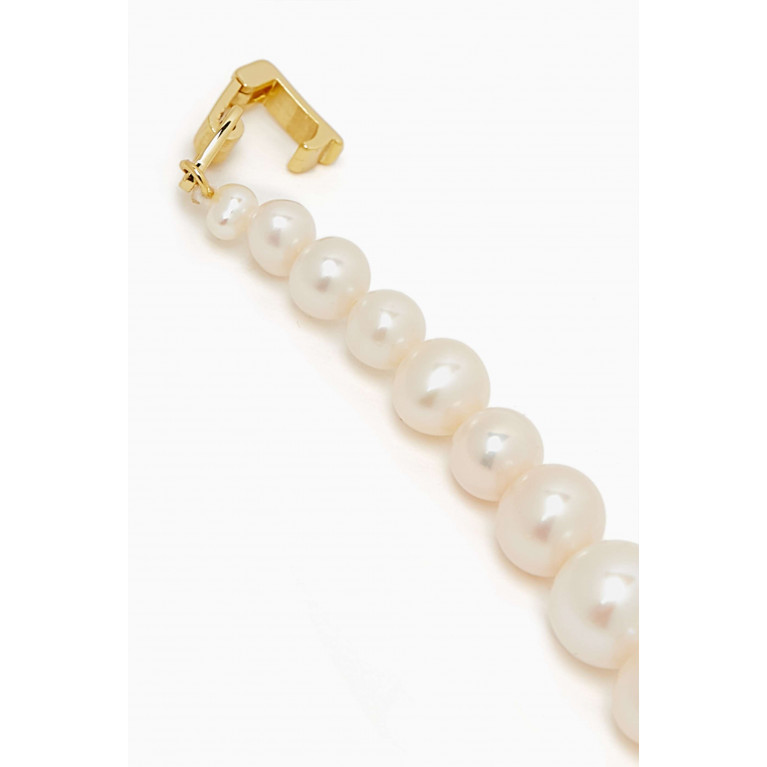 Ragbag - Classic Freshwater Pearl Bracelet in in 18kt Gold-plated Sterling Silver