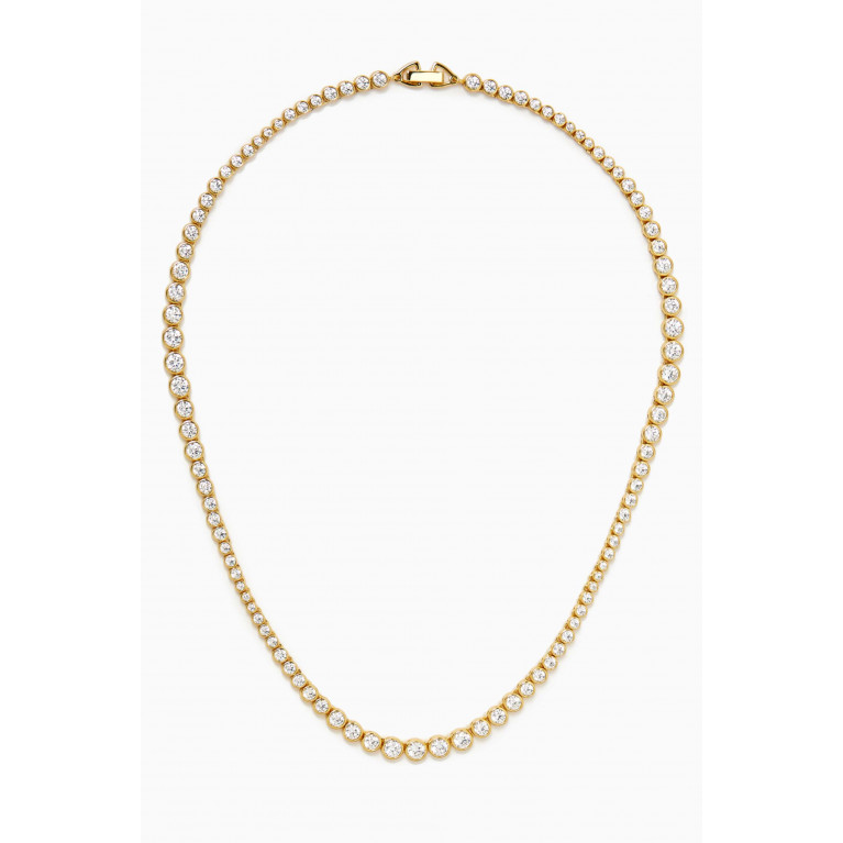 Ragbag - Tennis Necklace in 18kt Gold-plated Sterling Silver