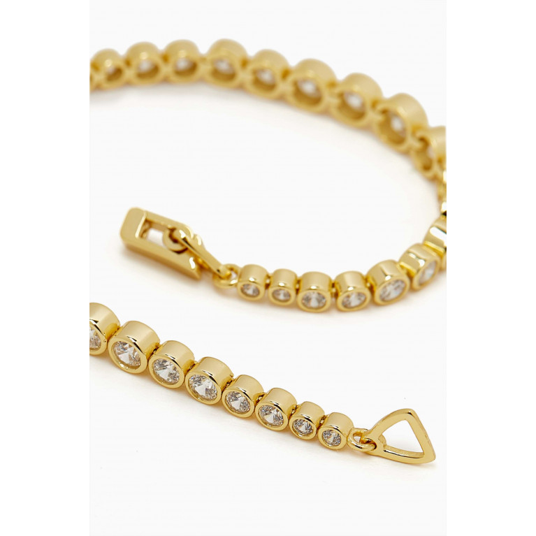 Ragbag - Classic Tennis Bracelet in 18kt Gold-plated Sterling Silver