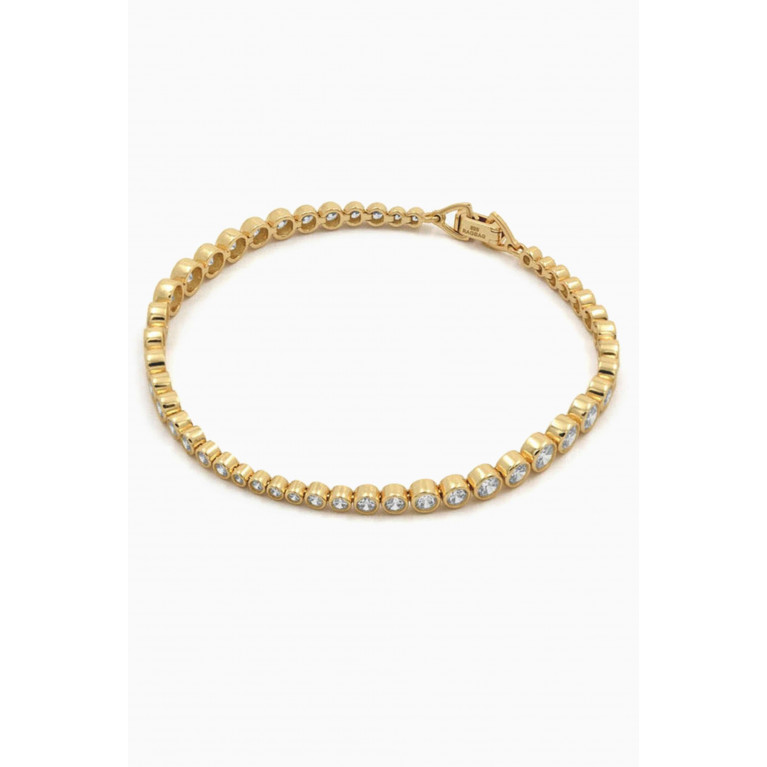 Ragbag - Classic Tennis Bracelet in 18kt Gold-plated Sterling Silver