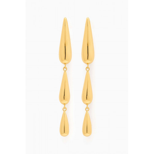 Ragbag - Oculus Drop Earrings in 18kt Yellow Gold plating Yellow