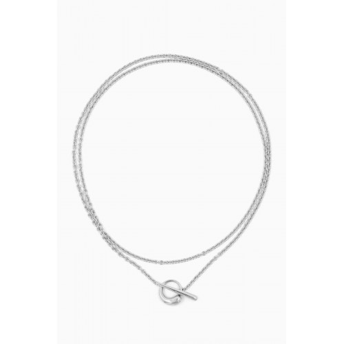 Ragbag - Oculus Double Necklace in Sterling Silver Silver