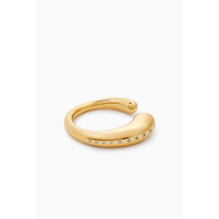 Ragbag - Oculus Ring in 18kt Gold-plated Sterling Silver Yellow