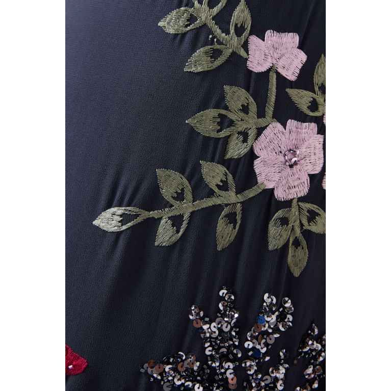 Maya - Floral Embroidered Maxi Dress
