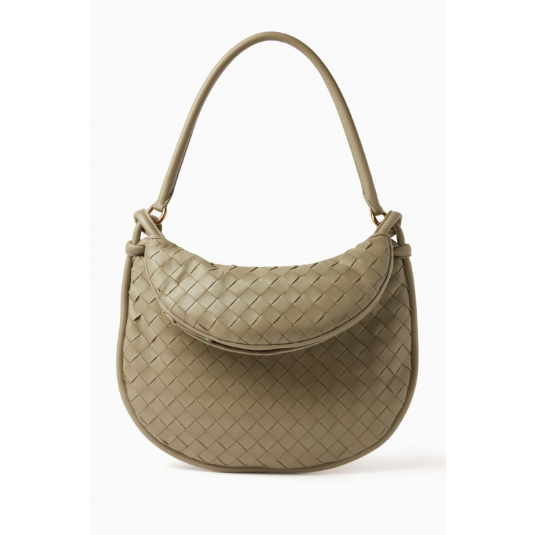 Bottega Veneta - Medium Gemelli Shoulder Bag in Intrecciato Leather