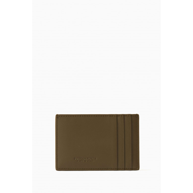 Bottega Veneta - Cassette Credit Card Case in Intreccio Leather