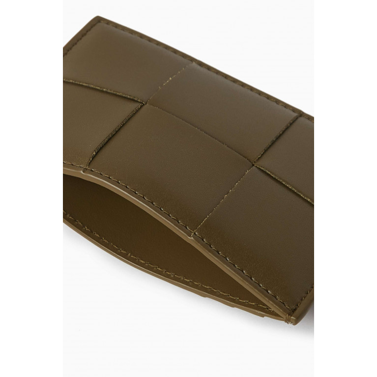 Bottega Veneta - Cassette Credit Card Case in Intreccio Leather