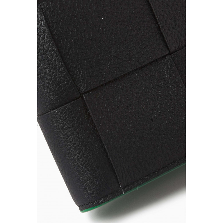 Bottega Veneta - Cassette Bi-fold Wallet in Intreccio Leather