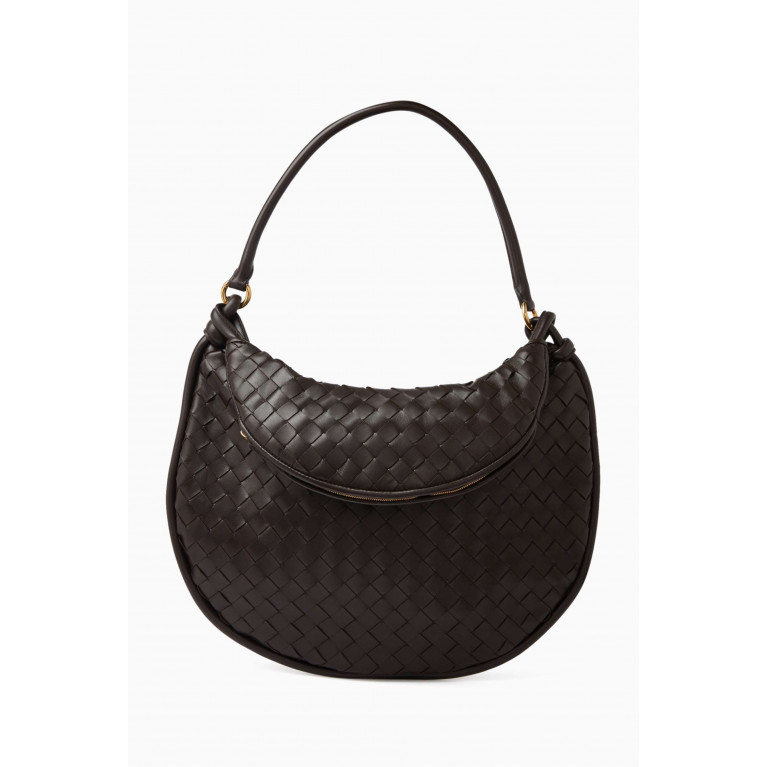 Bottega Veneta - Large Gemelli Shoulder Bag in Intrecciato Leather