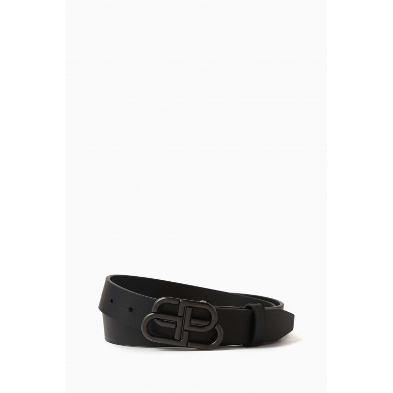 Balenciaga - BB Thin Belt in Smooth Calfskin