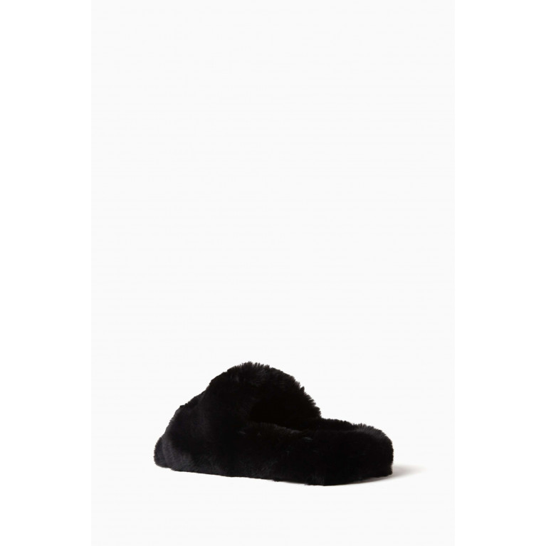 Balenciaga - Furry Slides in Nylon