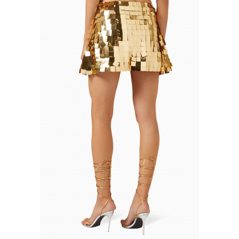 Raisa & Vanessa - Sequin-embellished Mini Skirt