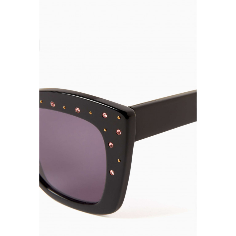 Jimmy Fairly - The Sparkling Oversized Sunglasses in Acetate