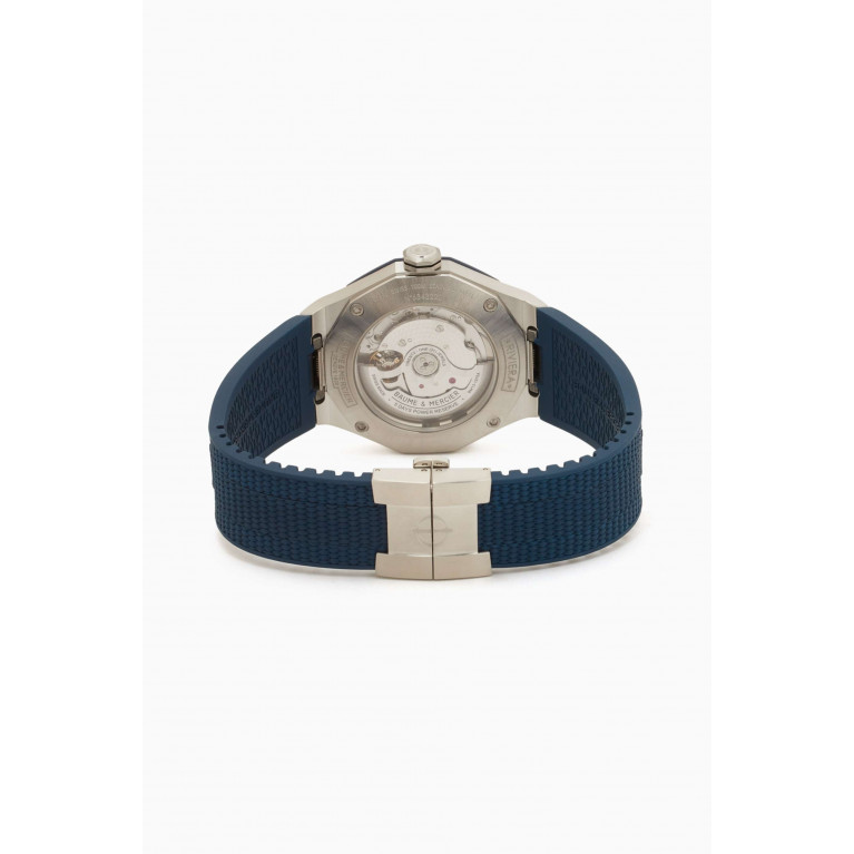 Baume & Mercier - Riviera Automatic Rubber & Steel Watch, 42mm