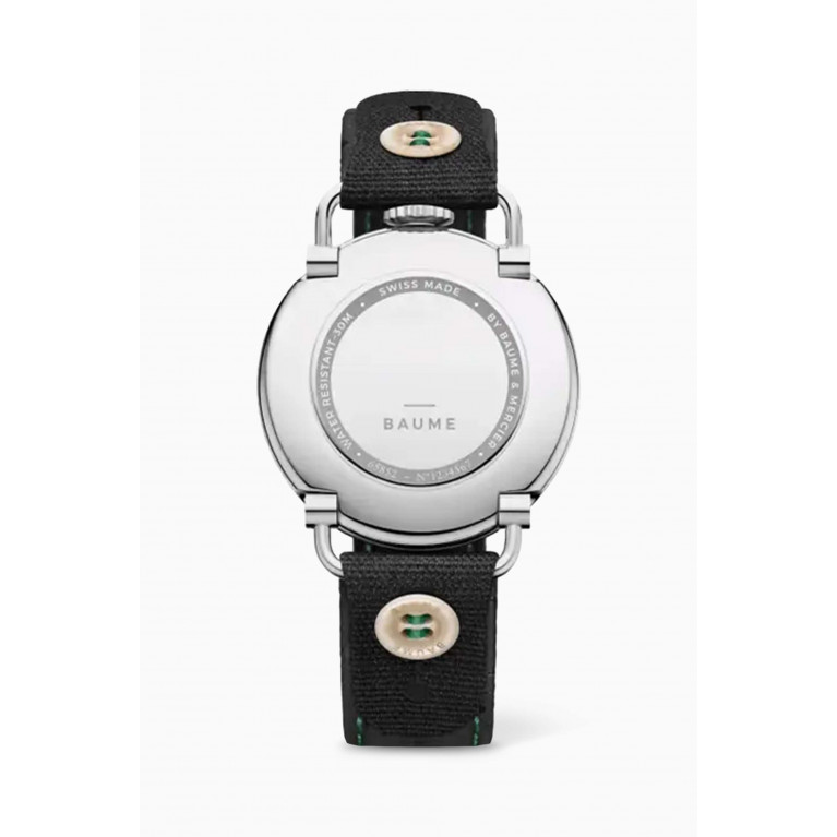 Baume & Mercier - Baume Quartz Stainless Steel & Canvas Watch, 41mm