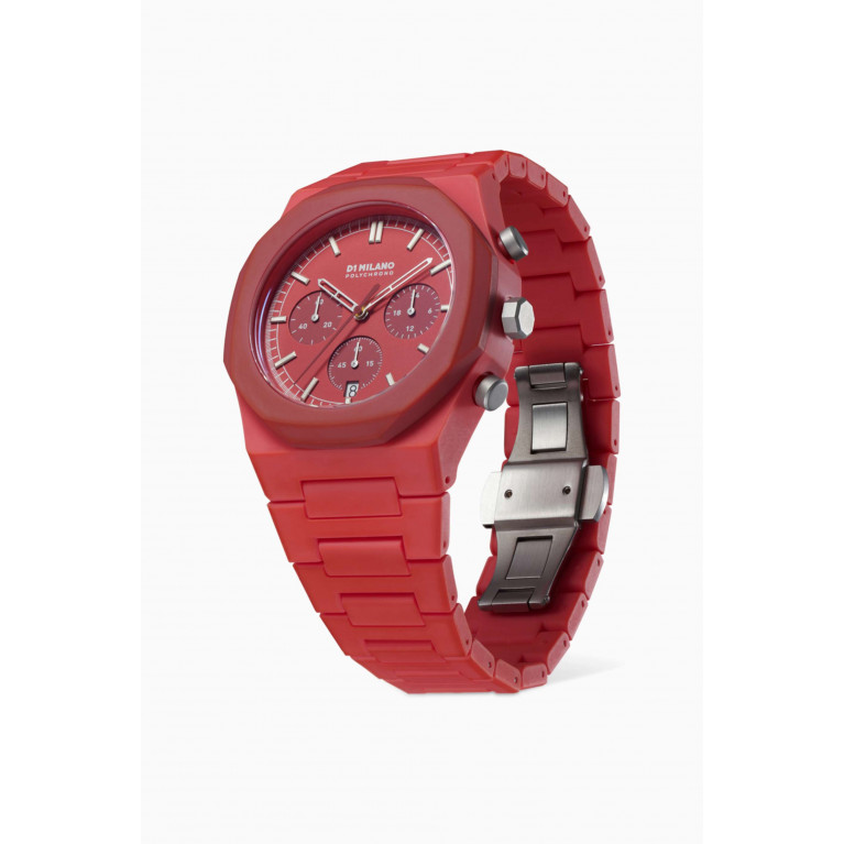 D1 Milano - Polychrono Quartz Polycarbon Watch, 40.5mm