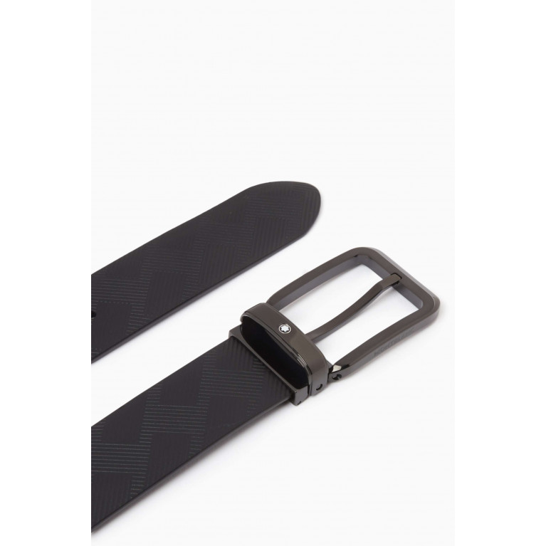 Montblanc - Reversible Buckled Belt in Leather, 35mm