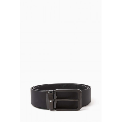 Montblanc - Reversible Buckled Belt in Leather, 35mm