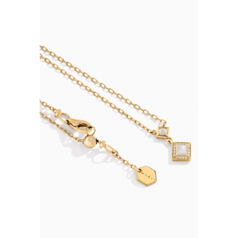 Marli - Cleo Lotus Pavè Pendant Necklace in 18kt Yellow Gold