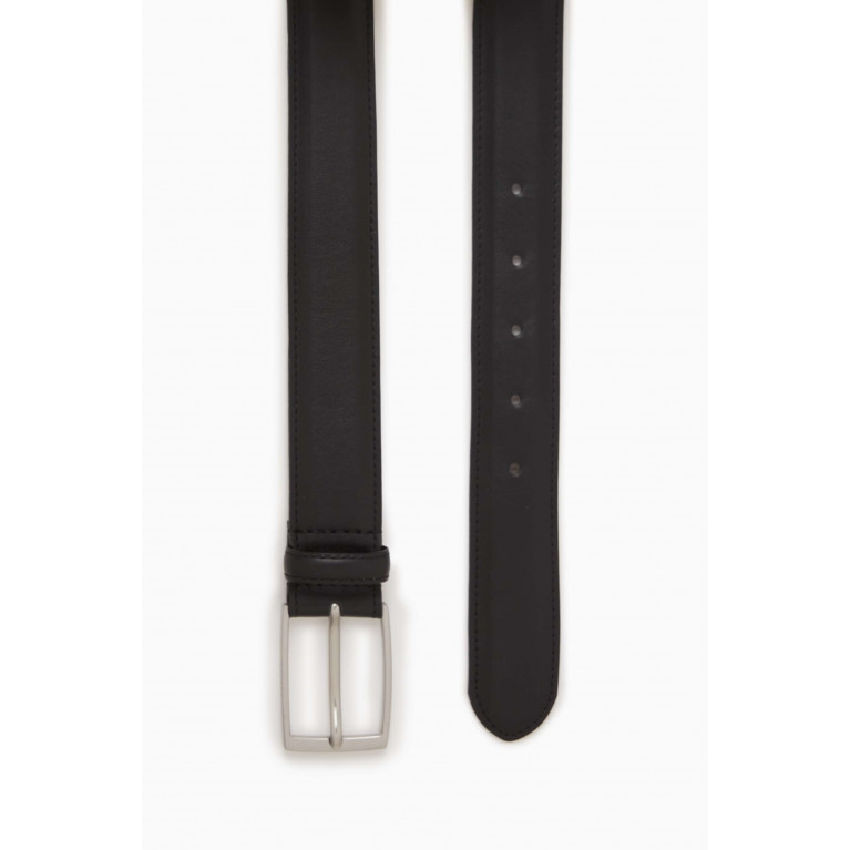 Sandro - Smooth Buckled Belt in Leather
