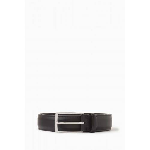 Sandro - Smooth Buckled Belt in Leather