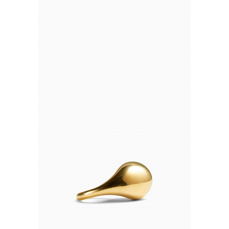 Bottega Veneta - Drop Ring in 18kt Gold-plated Sterling Silver