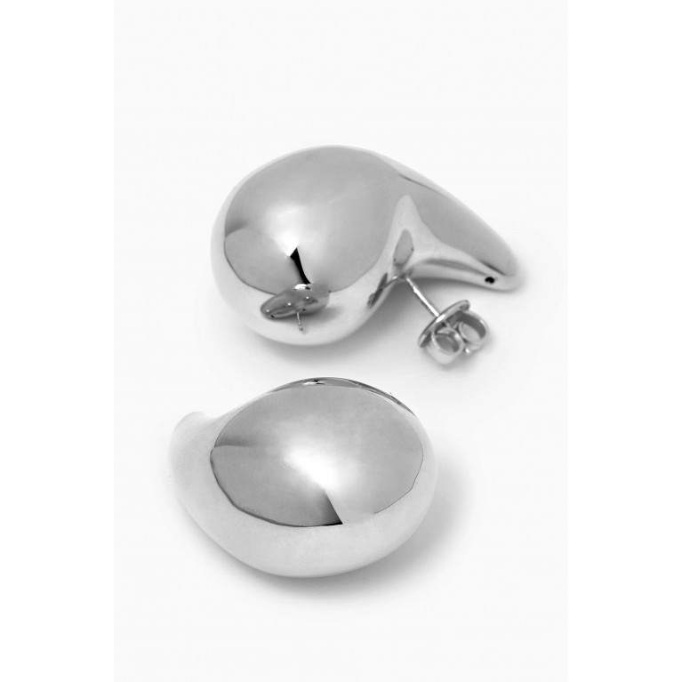 Bottega Veneta - Small Drop Earrings in Sterling Silver
