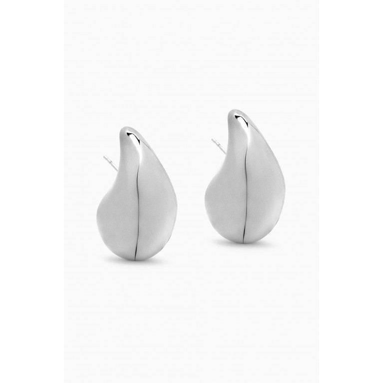 Bottega Veneta - Small Drop Earrings in Sterling Silver