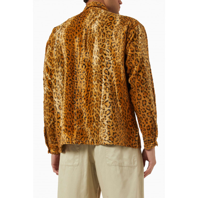 Neighborhood - Leopard-print Fur Shirt