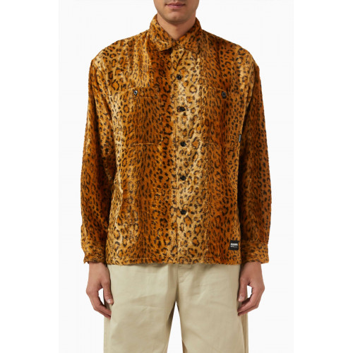 Neighborhood - Leopard-print Fur Shirt