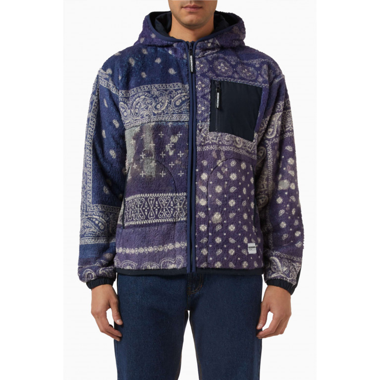 Neighborhood - Bandana-print Hooded Jacket in Fleece