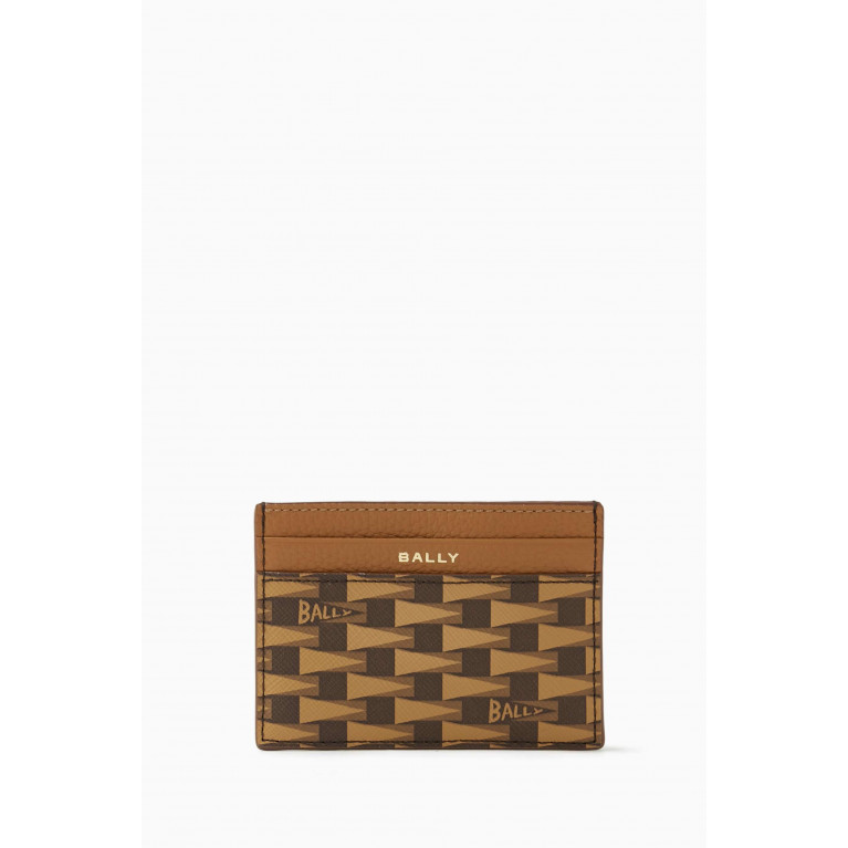 Bally - Pennant Business Card Holder in Coated Canvas