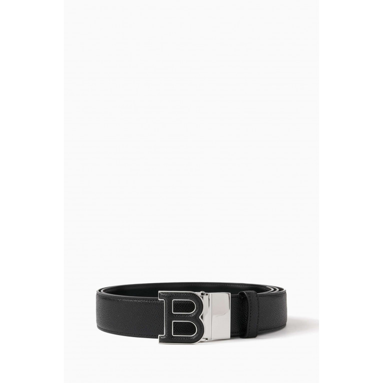 Bally - B Logo Reversible Buckle Belt in Leather