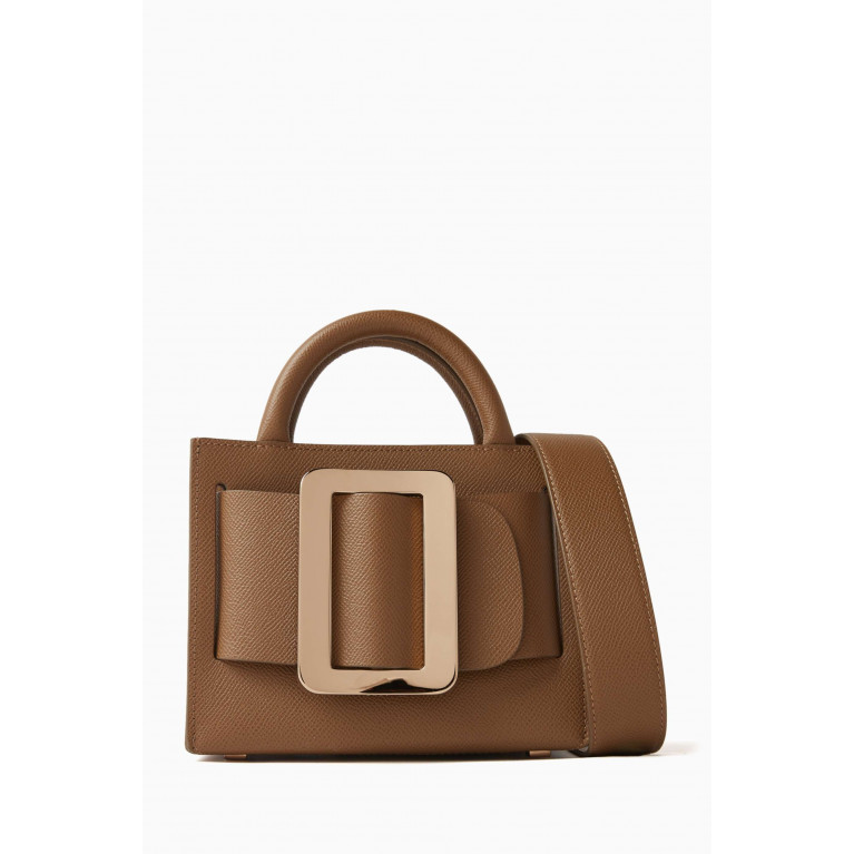 BOYY - Mini Bobby 18 Tote Bag in Grained Leather Brown