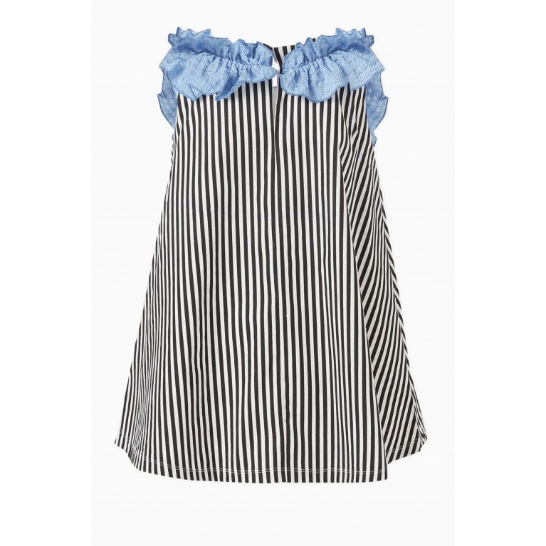 Wauw Capow - Chirping Striped Dress in Cotton