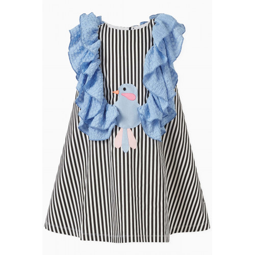Wauw Capow - Chirping Striped Dress in Cotton