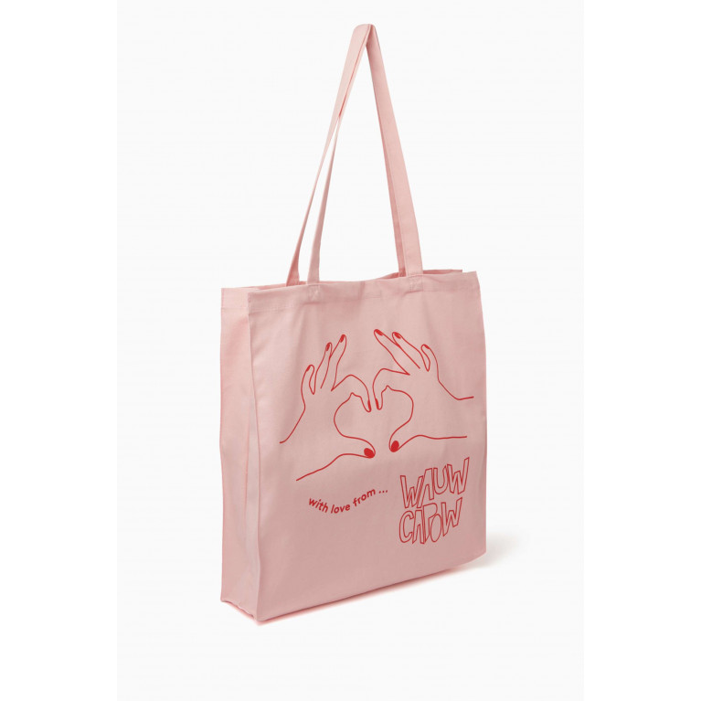 Wauw Capow - Love Shopper Tote Bag in Organic-cotton