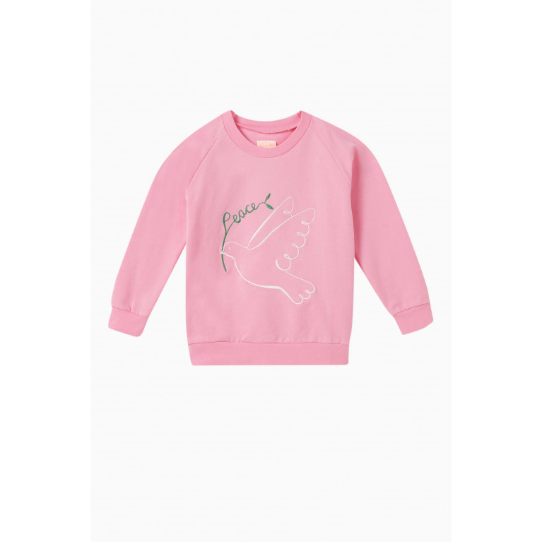 Wauw Capow - Peace Out Sweatshirt in Cotton