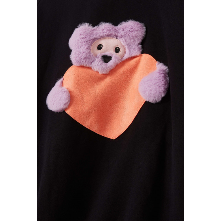Wauw Capow - Rica Bear Sweatshirt Dress in Cotton