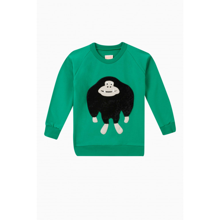 Wauw Capow - Zuko Gorilla Sweatshirt in Organic-cotton