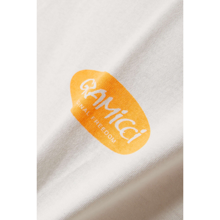 Gramicci - Original Freedom Logo T-shirt in Organic Cotton-jersey White