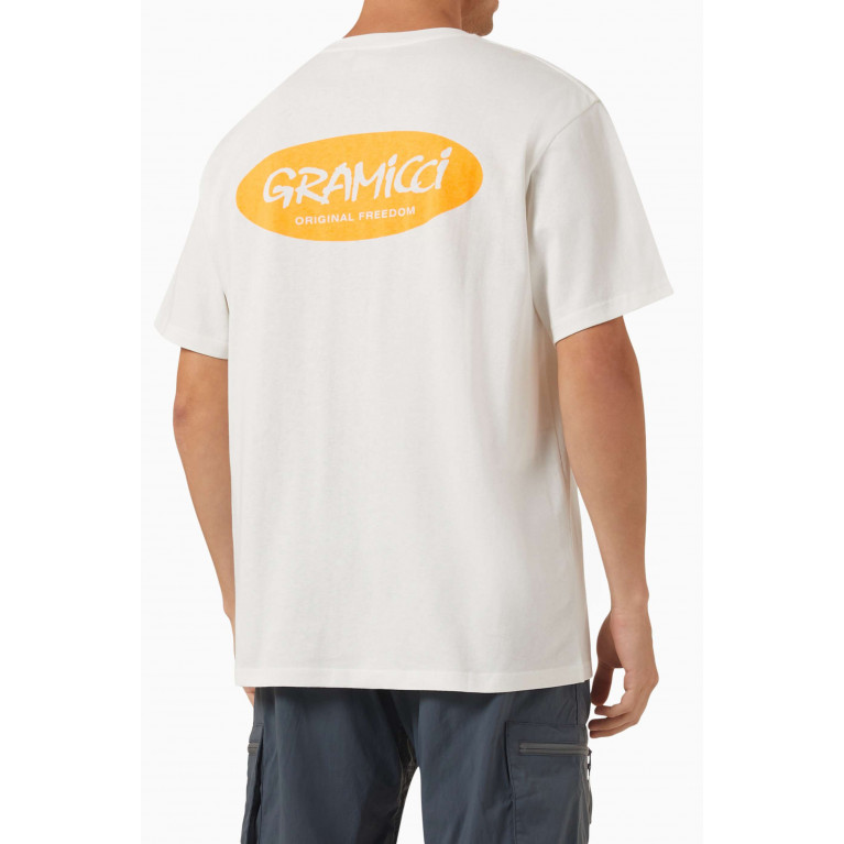 Gramicci - Original Freedom Logo T-shirt in Organic Cotton-jersey White