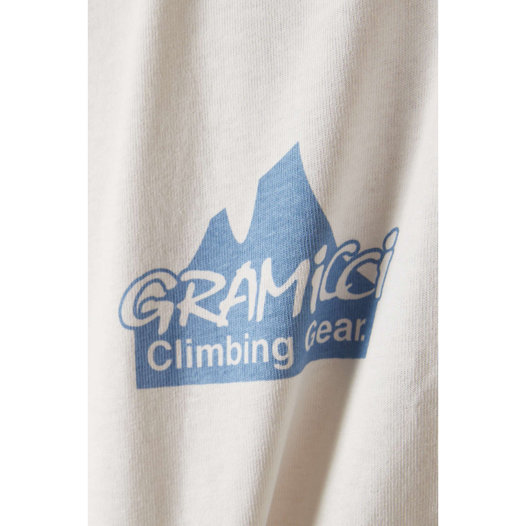 Gramicci - Climbing Gear Logo T-shirt in Organic Cotton-jersey White