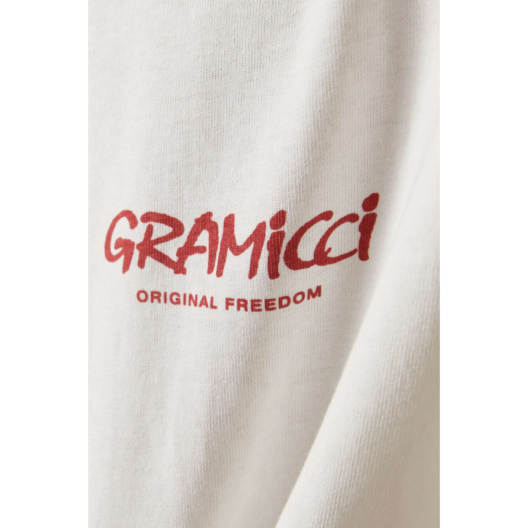 Gramicci - Graphic Logo-print T-shirt in Organic Cotton-jersey