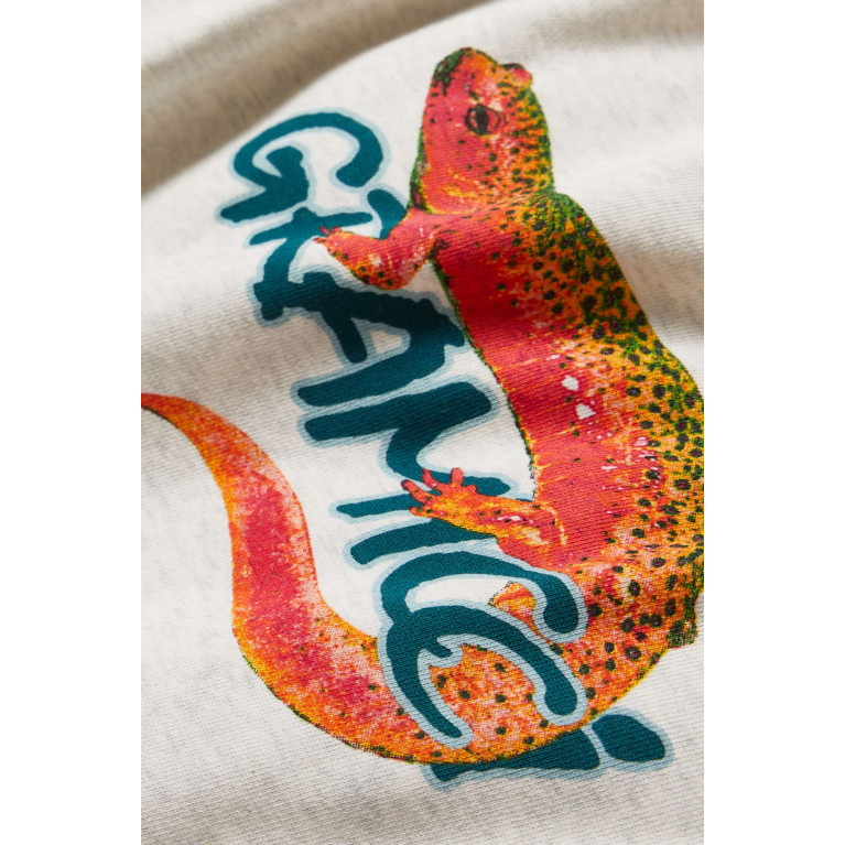 Gramicci - Salamander Logo-print Hoodie in Cotton-terry Neutral